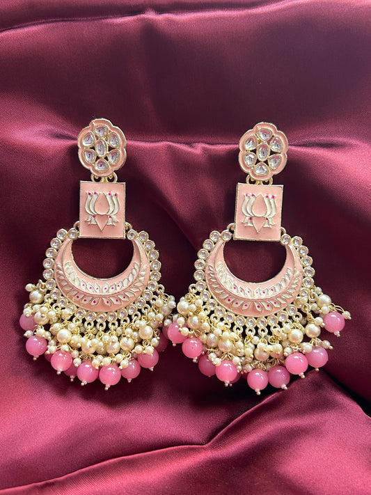 Meenakari earrings