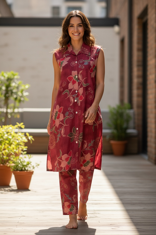 Linen cotton Co-Ord set