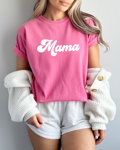 Groovy Mama Comfort Colors T Shirt Crunchberry