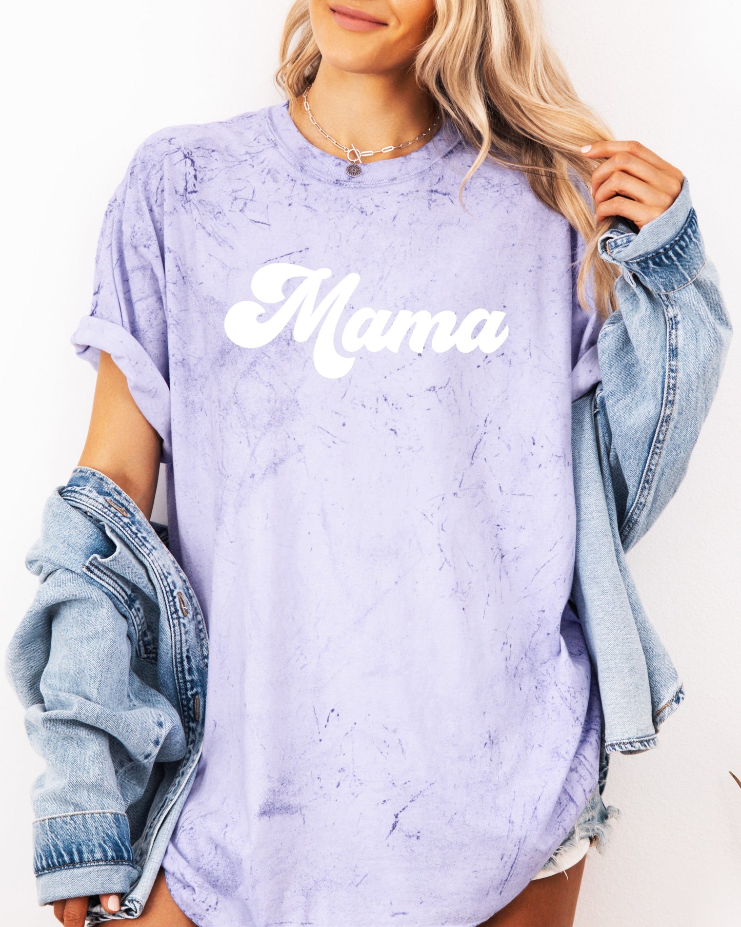 Groovy Mama Comfort Colors T Shirt Amethyst