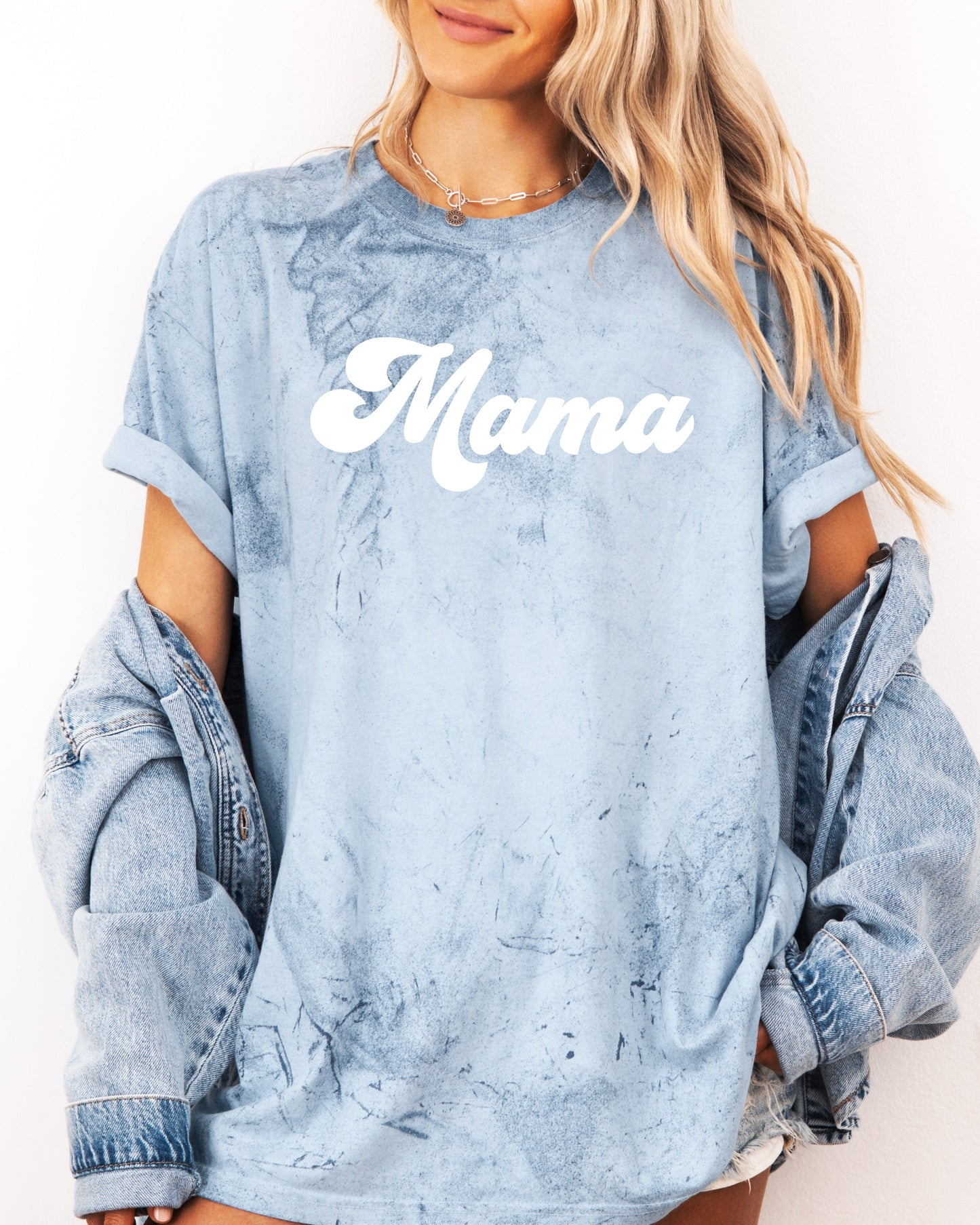 Groovy Mama Comfort Colors T Shirt Ocean