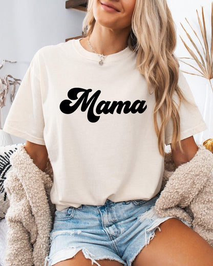 Groovy Mama Comfort Colors T Shirt Ivory