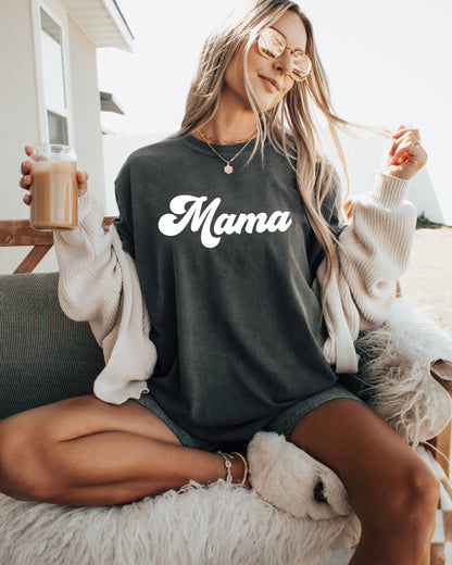 Groovy Mama Comfort Colors T Shirt Pepper