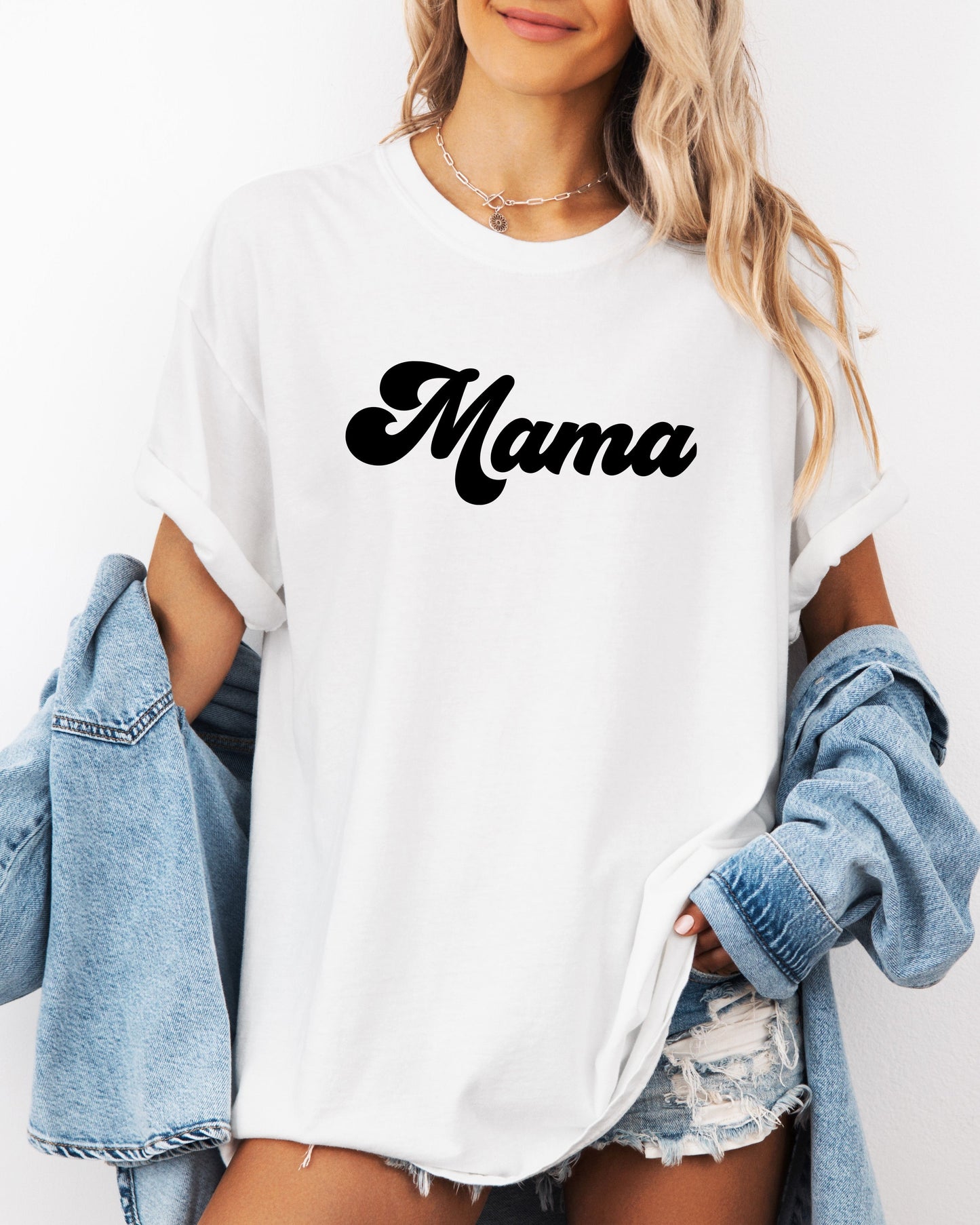 Groovy Mama Comfort Colors T Shirt White