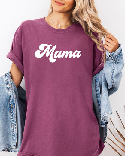Groovy Mama Comfort Colors T Shirt Berry