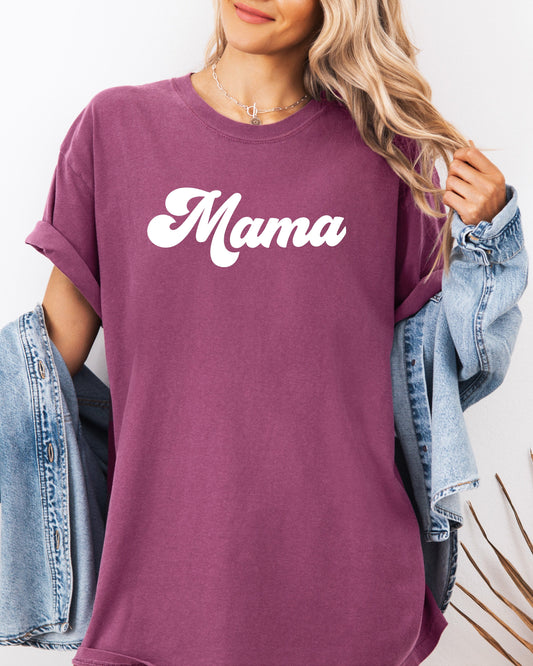 Groovy Mama Comfort Colors T Shirt Berry