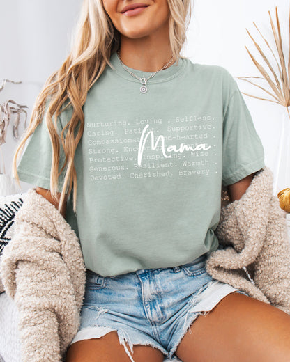 Definition Of Mama Comfort Colors T Shirt Bay