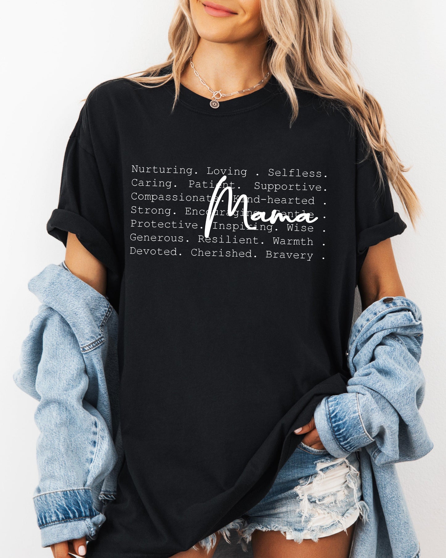Definition Of Mama Comfort Colors T Shirt Black