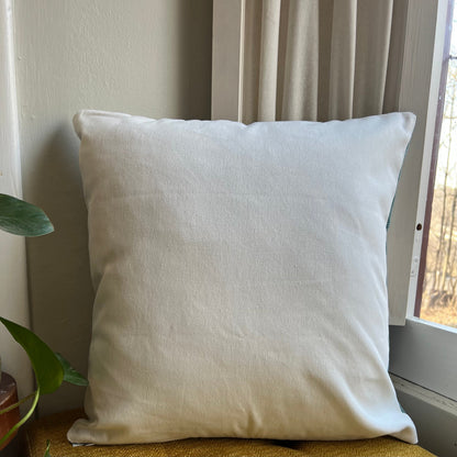 Meadow Flowers Embroidered Throw Pillow Cover