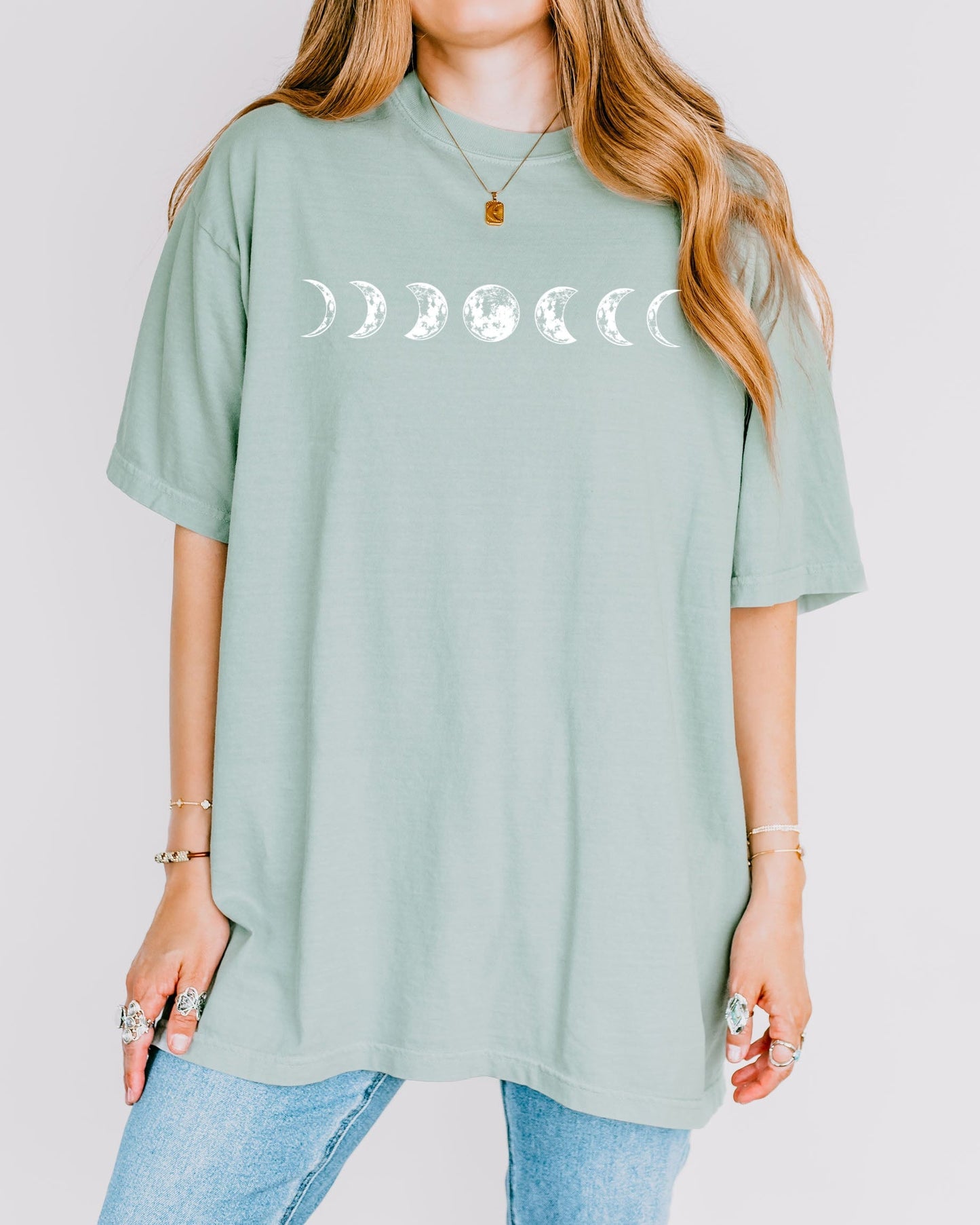 Moon Phase Nature Comfort Colors Garment-Dyed T-Shirt – Summer Vacation Camping Graphic Tee Bay