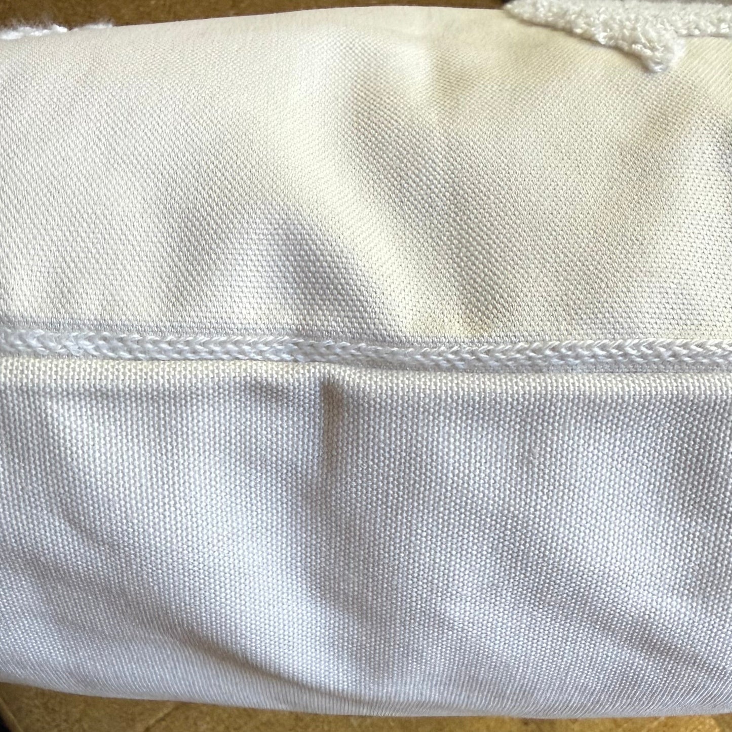 Neutral Winter Deer Embroidered Pillow Cover