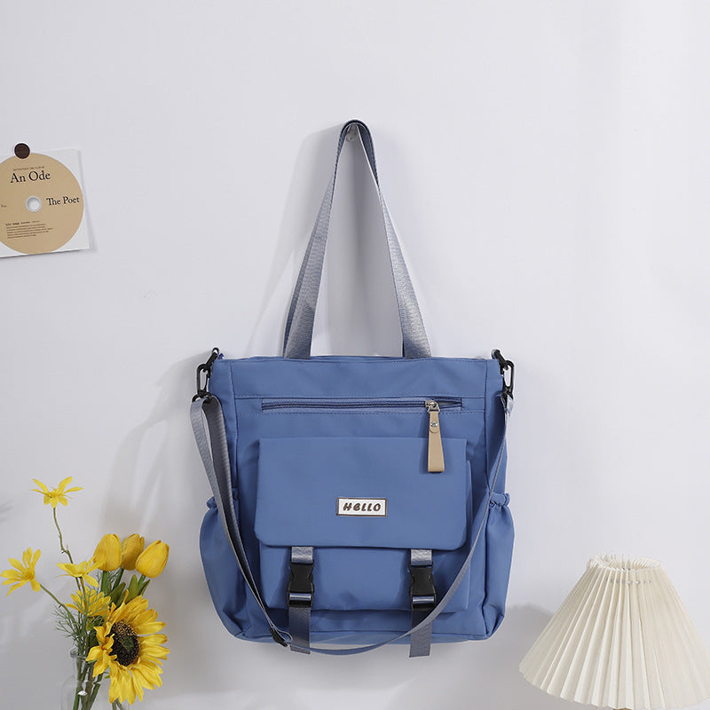 Casual fashion tote bag, stylish large capacity hobo bag, portable crossbody shoulder bag blue