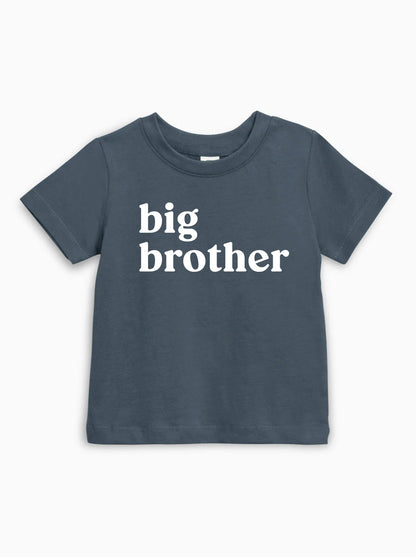 Big Brother Organic Cotton Kids T-Shirt – Baby & Youth Matching Family Announcement Tee Harbor