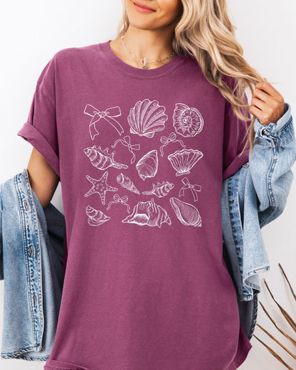 Seashell Lake Beach Comfort Colors Shirt – Mountain Hiking Camping Vacation Nature Graphic Berry