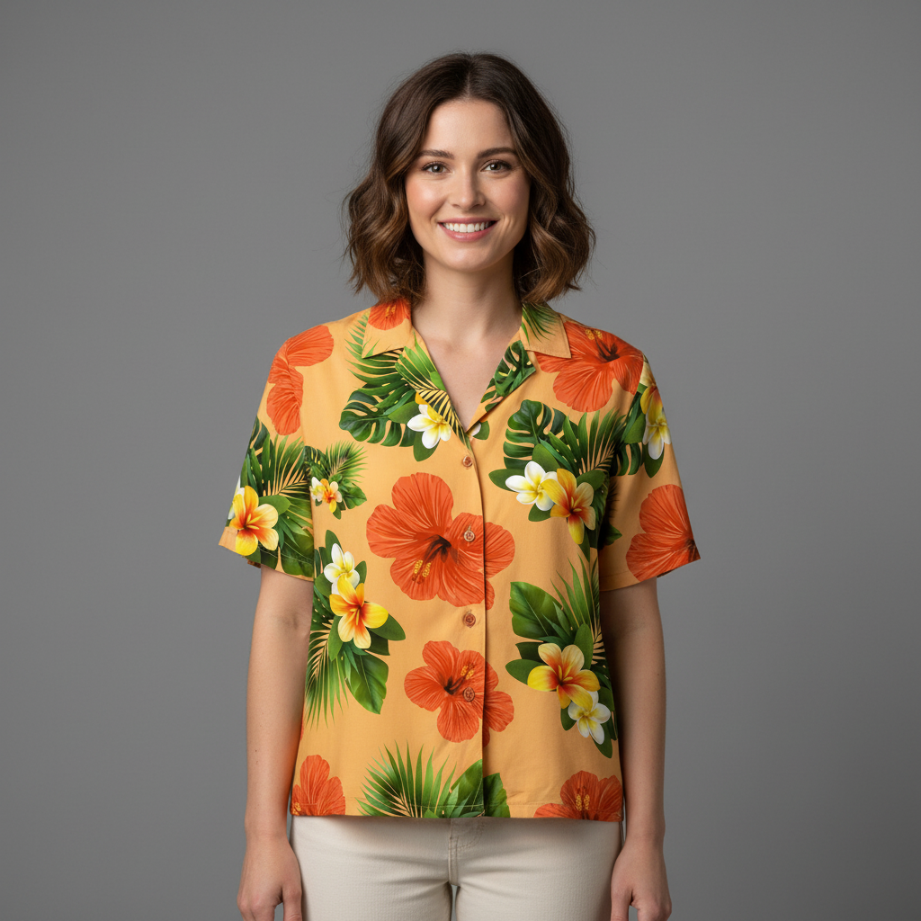 All-Over Print Women's Hawaii Shirt | 120GSM