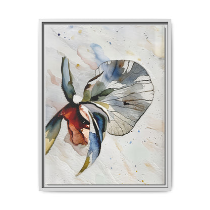Artistic Floral Framed Poster, Abstract Wall Art, Home Decor