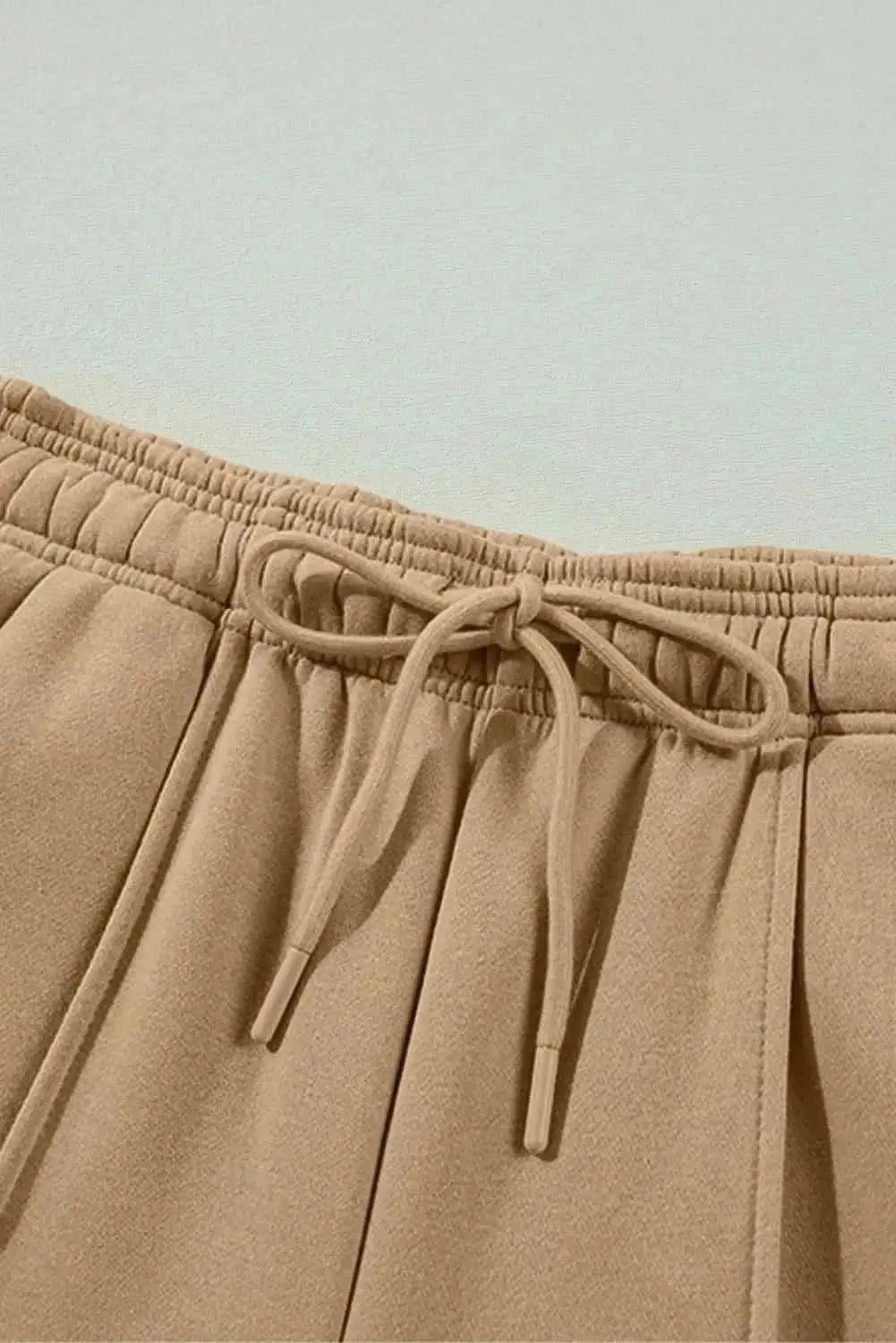 Trendsi Wide Leg Trousers Women's Casual Drawstring Pocketed Pants Comfortable Fit