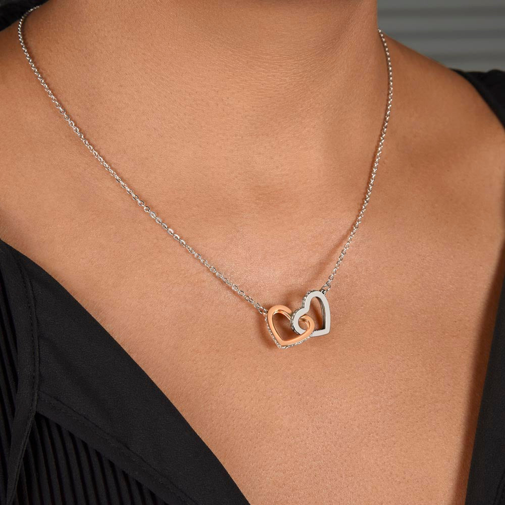 Interlocking Hearts Dearest Daughter Pendant Necklace Interlocking Hearts Necklace