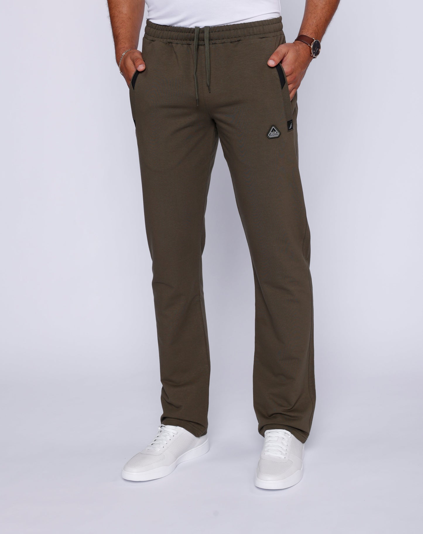 All-Day Comfort Men's Athletic Sweatpants - Straight (Big & Tall Fit) Khaki Green