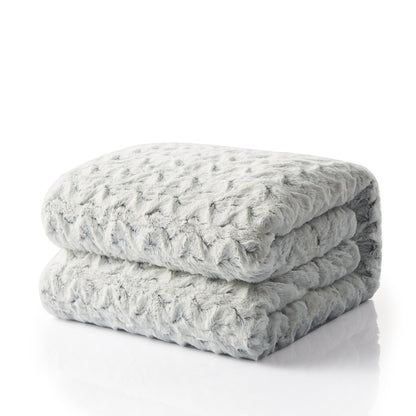 Tache Faux Fur Snowy Owl Super Soft Throw Blanket (#17)