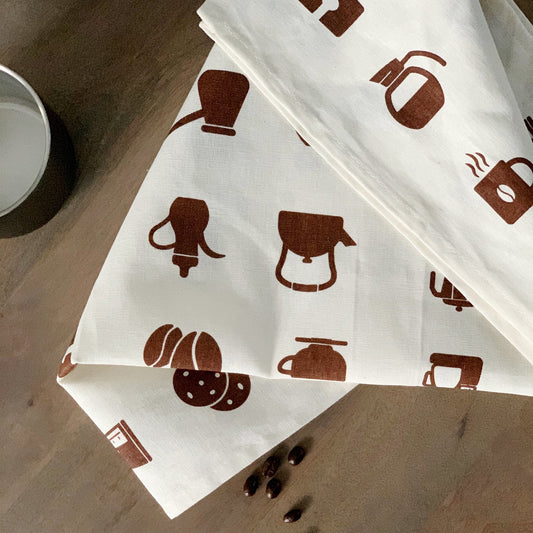 Coffee All the Ways Tea Towel