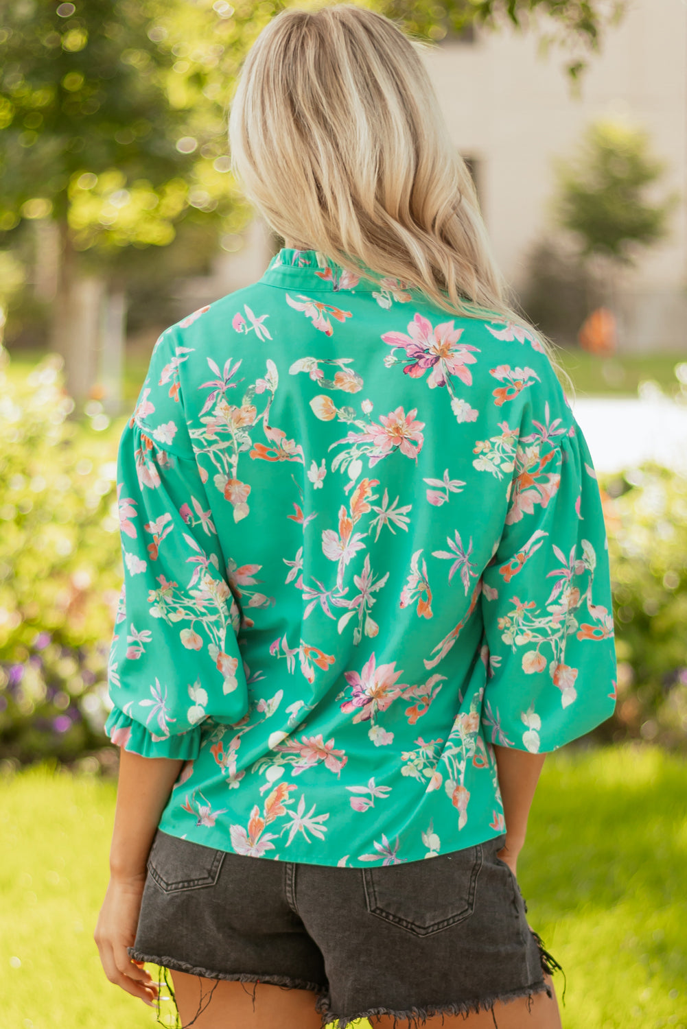 Bella Lantern Sleeve Front Shirt