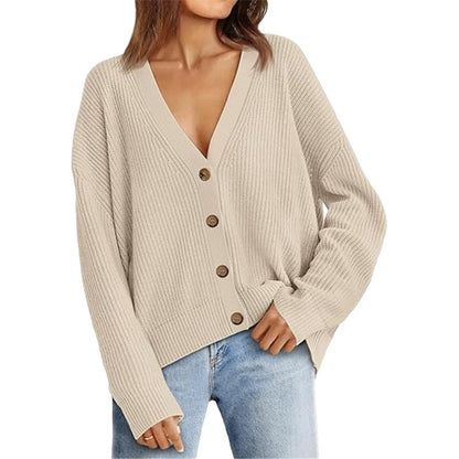 Women’s Lightweight Button Cardigan Apricot