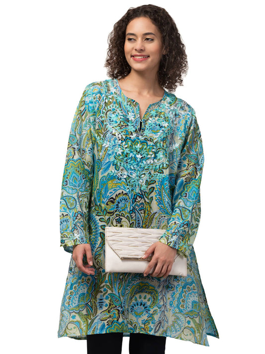 Mia Magic Blue Tunic Top