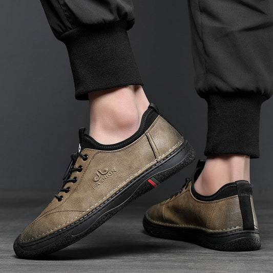 Men's Casual Shoes Men's Genuine Leather Autumn New Low-cut Cowhide Shoes