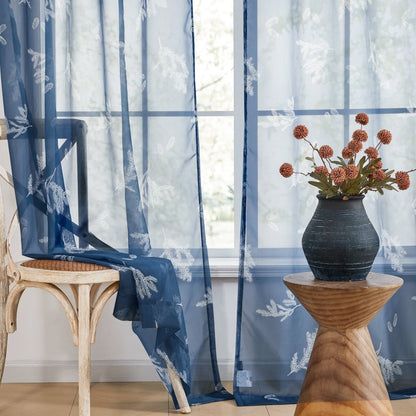Farmhouse Forest Air Sheer Curtains