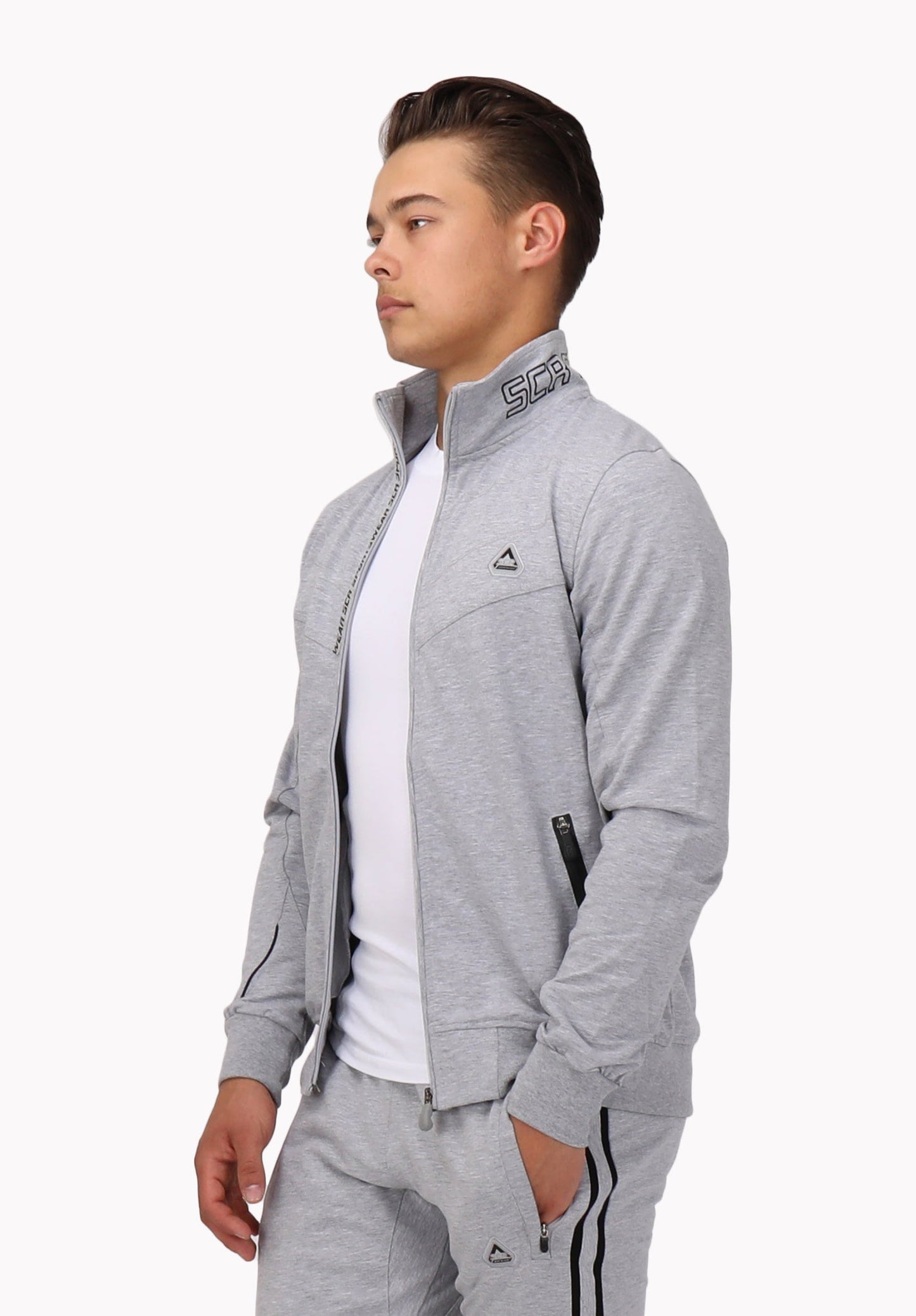 All-Day Comfort Full Zip Sweatshirt Light Grey Heather
