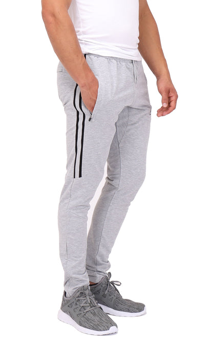 Ultimate Flex Jogger Sweatpants - (Tall Fit) Light Grey Heather Black