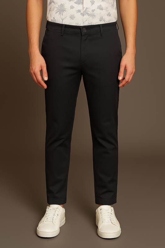 Trouser for Men-Black (Size-S) | D208