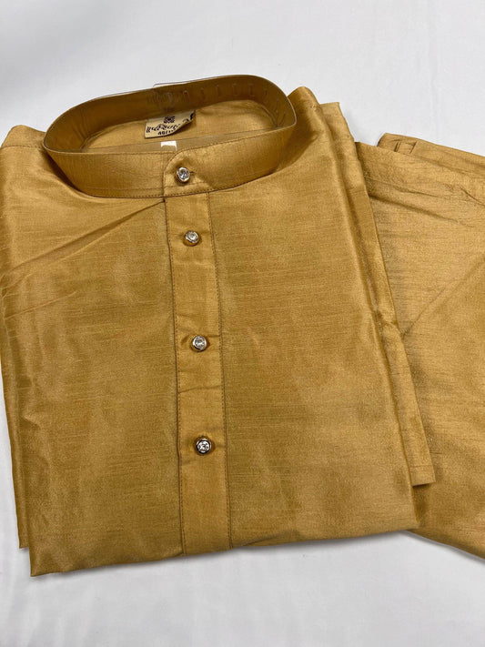 Gold kurta pajaama set 46 Indian 3xl US XL