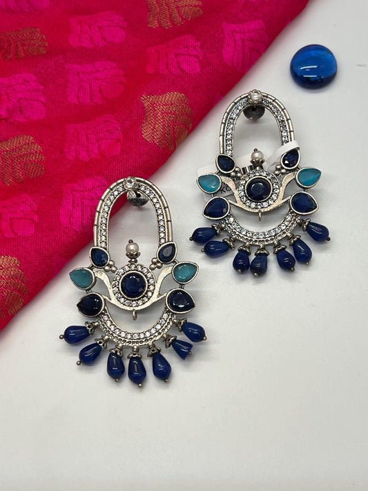 Silver look alike earrings