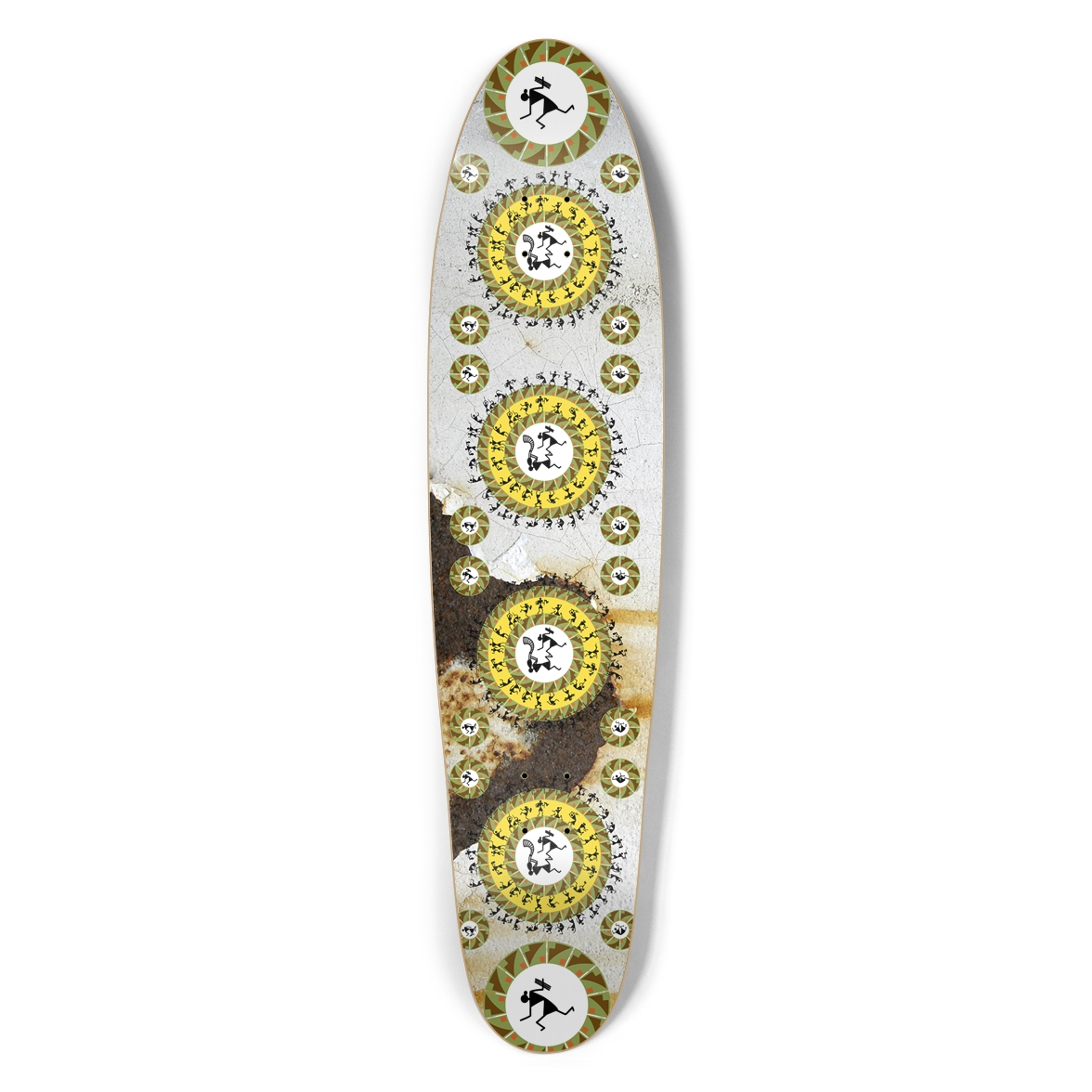Tribal Warrior custom Longboard deck