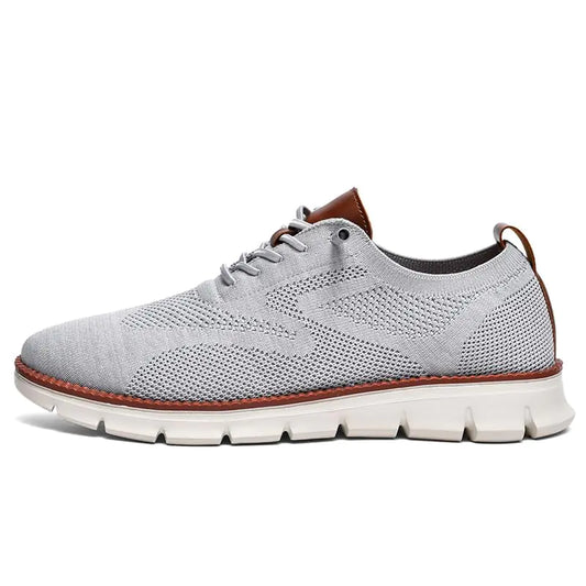 Breeze Shoes for Men Comfortable Dress Shoes for Men Oxfords Lace-Up Lightweight Casual Walking Shoes Mens wearbreeze Shoes Breeze Urban Shoes Breathable Upper Grey Grey 11