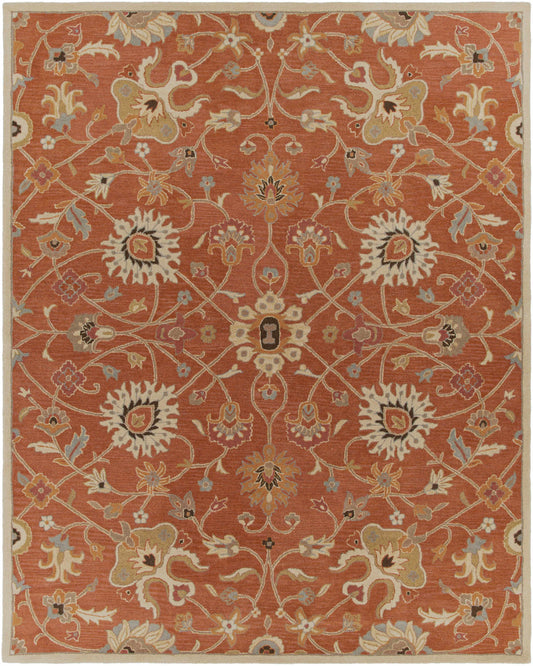 Logville Hand Tufted Rust 1119 Wool Rug