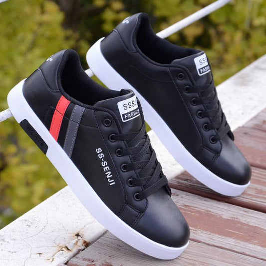Mens Casual Shoes Winter Light Sports Shoes Men Tennis Sneaker Soft White Shoes Men's Casual Trend Lightweight Comfortable Sneakers Sport Design Black Horn