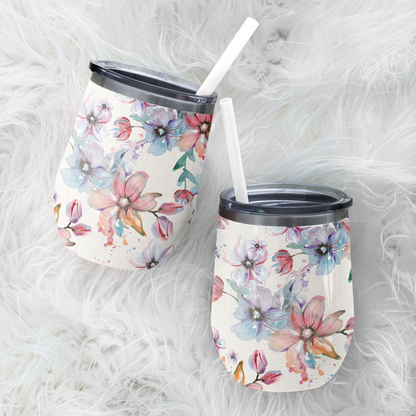 All-Over Print Egg Cup Wine Tumbler - 12OZ