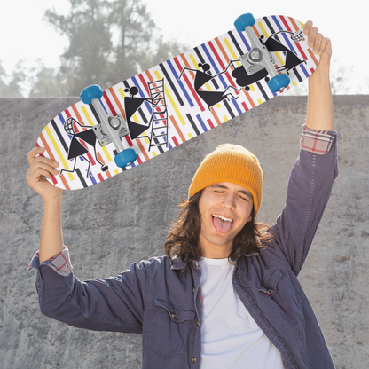 8-1/2 Skateboard Deck Indian tribal Art