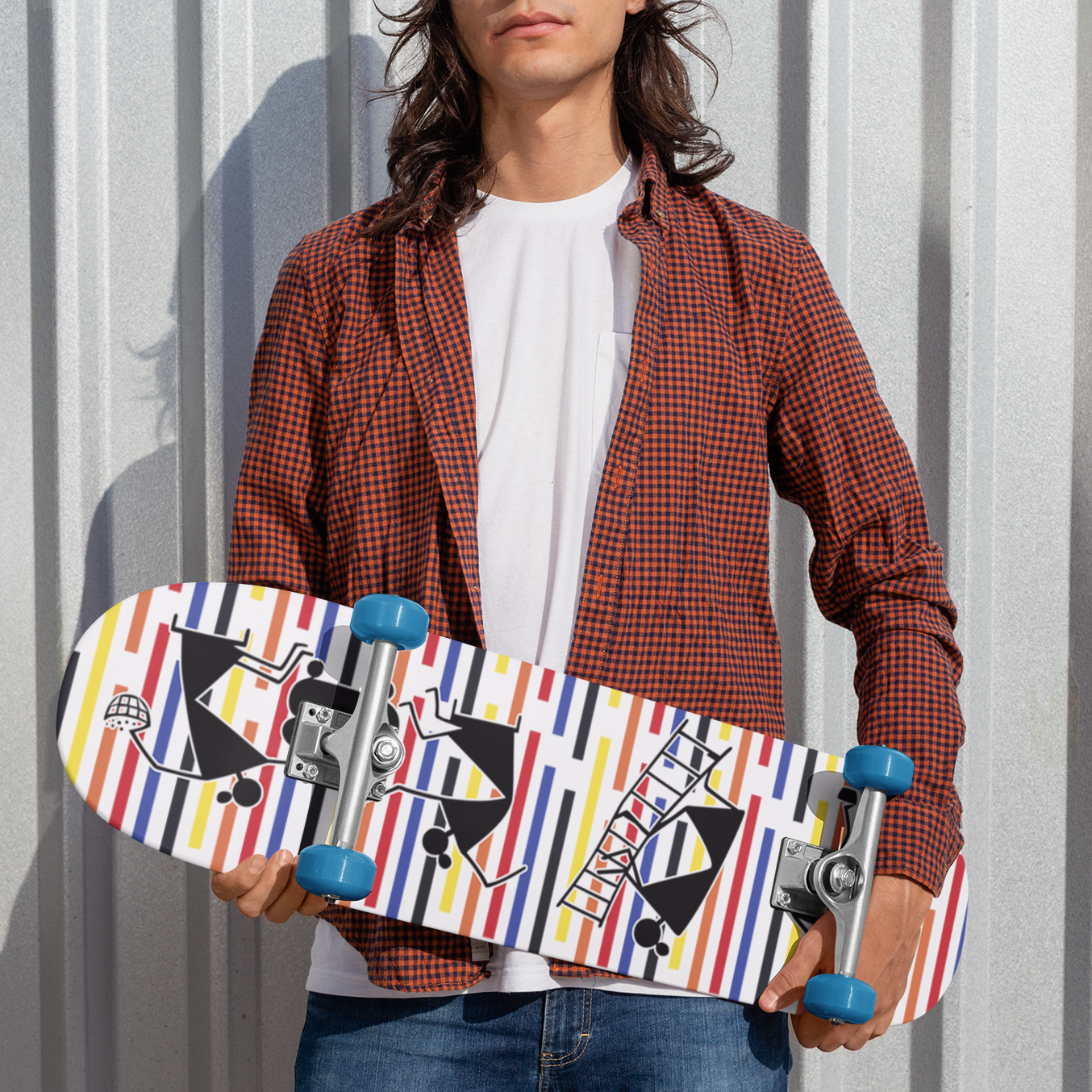 8-1/2 Skateboard Deck Indian tribal Art