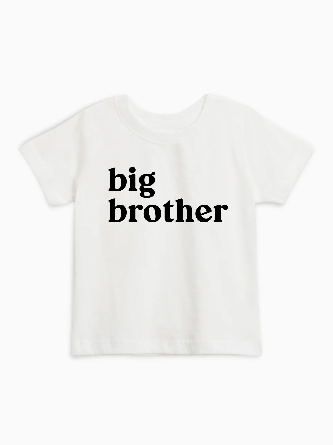 Big Brother Organic Cotton Kids T-Shirt – Baby & Youth Matching Family Announcement Tee White