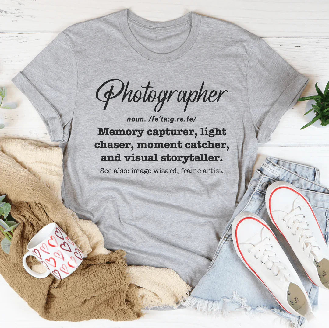 Photographer Memory Capturer Tee Athletic Heather