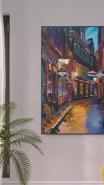 Vibrant Cityscape Home Decor