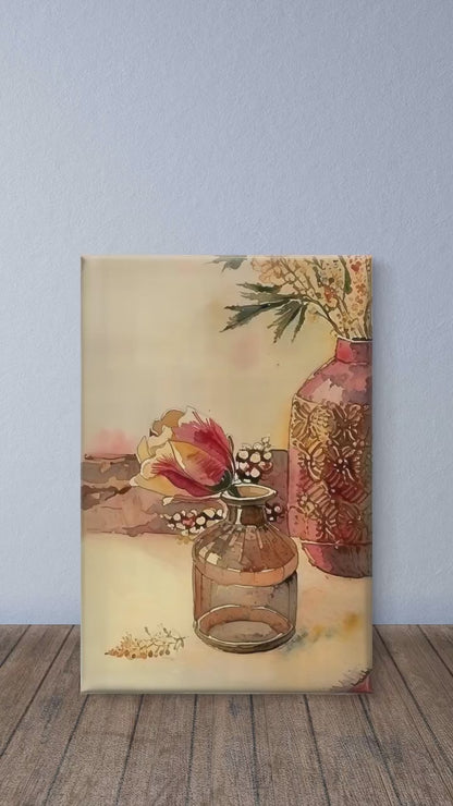 Floral Still Life Canvas Art Print, Home Decor, Wall Art, Gift for Her, Modern Decor, Living Room Decor, Gallery Wall