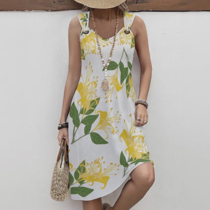 All-Over Print Women's Hoop Suspender Dress