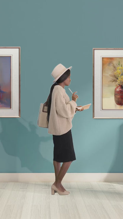 Floral Wall Art Print, Elegant Home Decor, Canvas Picture for Living Room, Birthday Gift, Housewarming, Art Lover's Delight