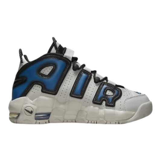 Nike Air More Uptempo Industrial Kids Sneakers Light Iron Ore/Blue