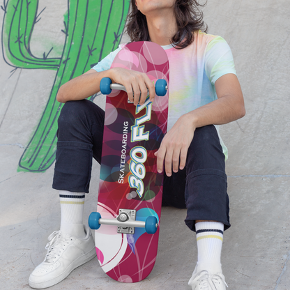 360 Flip Geometric 9"X34" Popsicle Skateboard